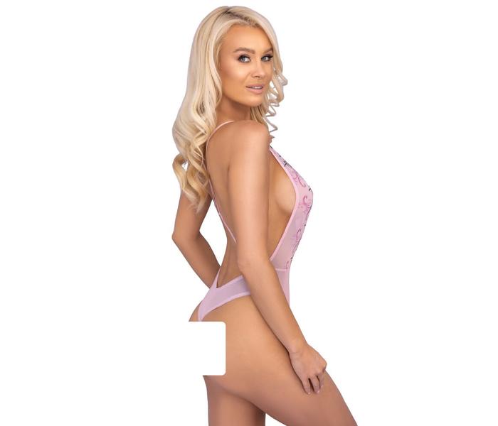 Kissable - rózsás hímzéses body (pink) - 3