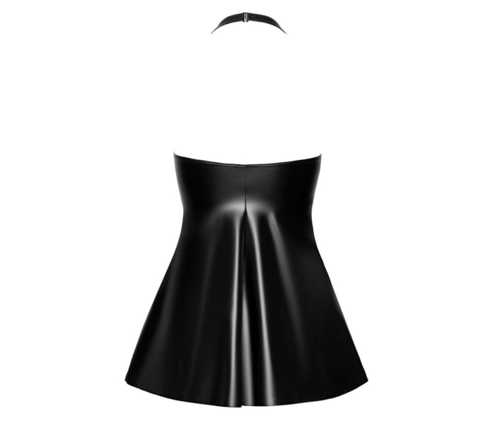 Noir - kigyóbőrmintás felsős miniruha (fekete) - 7