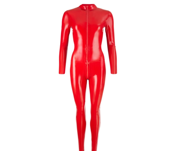 LATEX - hosszúujjú női overall (piros) - 5