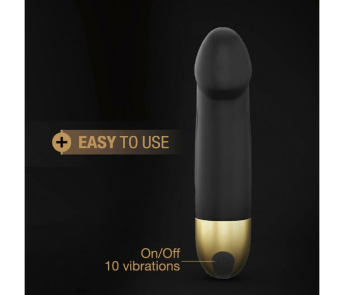 Dorcel Real Vibration S 2.0 - akkus vibrátor (fekete-arany) - 6