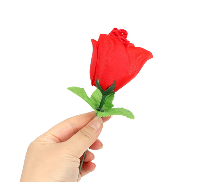 Panty Rose - rózsaszálba rejtett tanga - piros (S-L) - 5