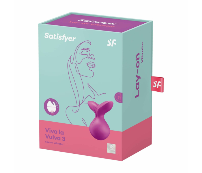 Satisfyer Viva la Vulva 3 - akkus, vízálló csiklóvibrátor (viola) - 6