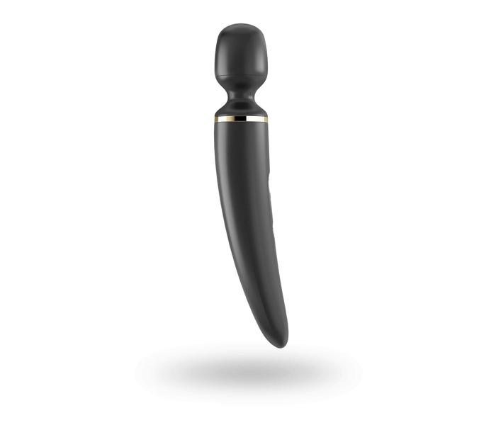 Satisfyer Wand-er Woman - akkus, vízálló masszírozó vibrátor (fekete) - 4