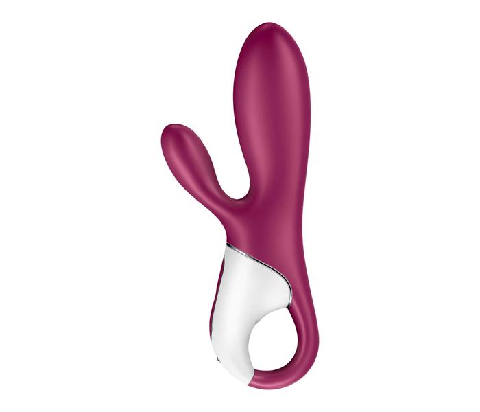 Satisfyer Hot Bunny - okos, csiklókaros melegítő vibrátor (piros) - 3