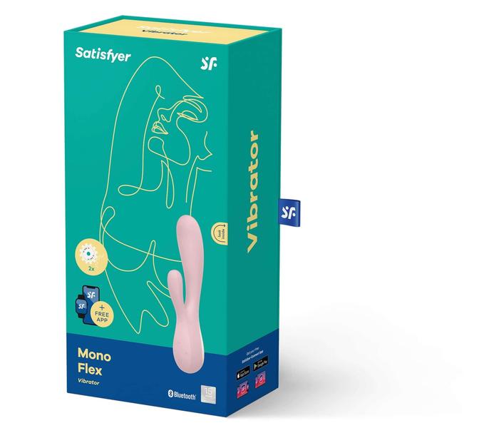 Satisfyer Mono Flex - okos, akkus, vízálló vibrátor (halvány pink) - 3