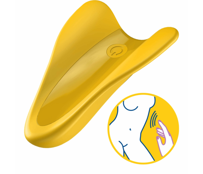 Satisfyer High Fly - akkus, vízálló csikló vibrátor (sárga)