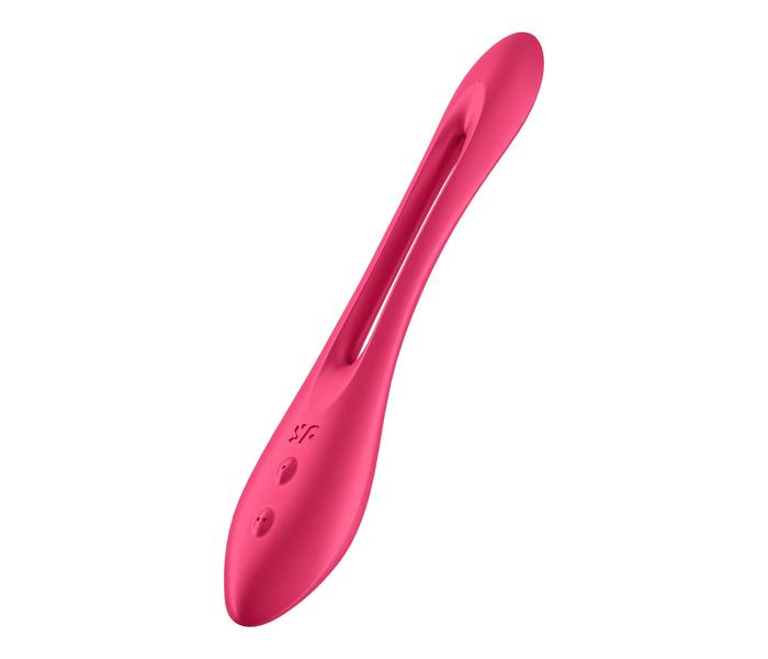 Satisfyer Elastic Joy - akkus, flexibilis párvibrátor (piros)