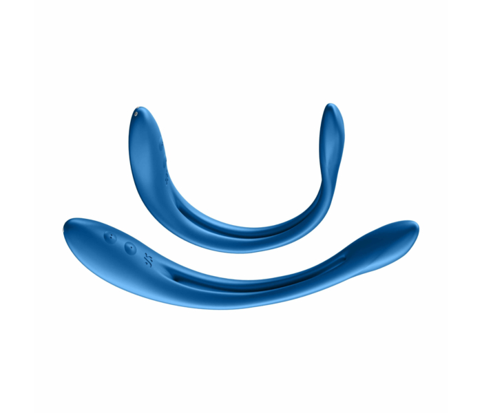 Satisfyer Elastic Game - akkus, flexibilis párvibrátor (kék) - 5