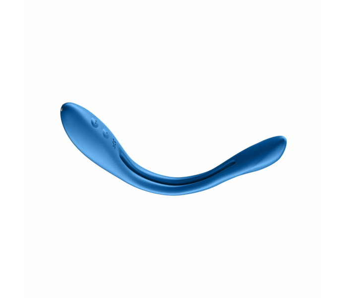 Satisfyer Elastic Game - akkus, flexibilis párvibrátor (kék) - 6