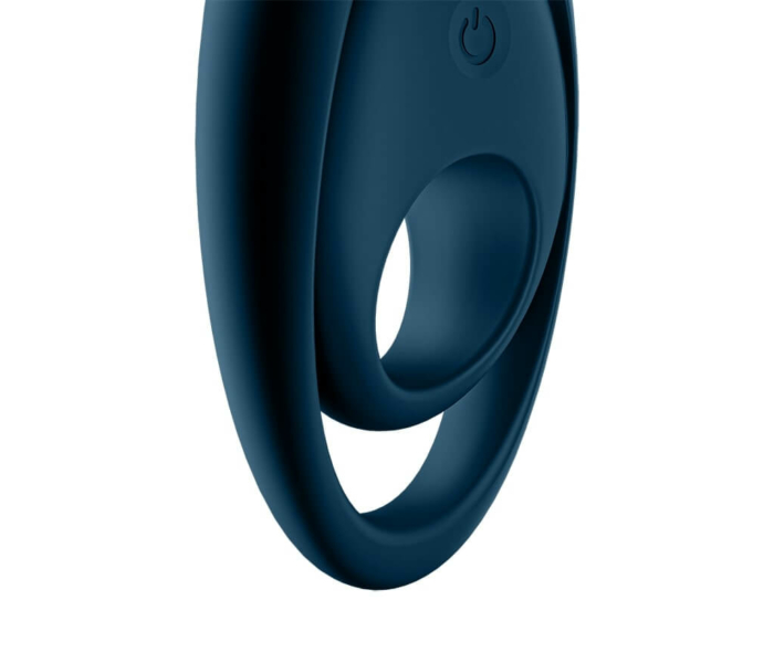 Satisfyer Glorious Duo - akkus, vízálló, vibrációs péniszgyűrű (kék) - 2