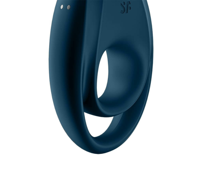 Satisfyer Incredible Duo - akkus, vízálló, vibrációs péniszgyűrű (kék) - 2