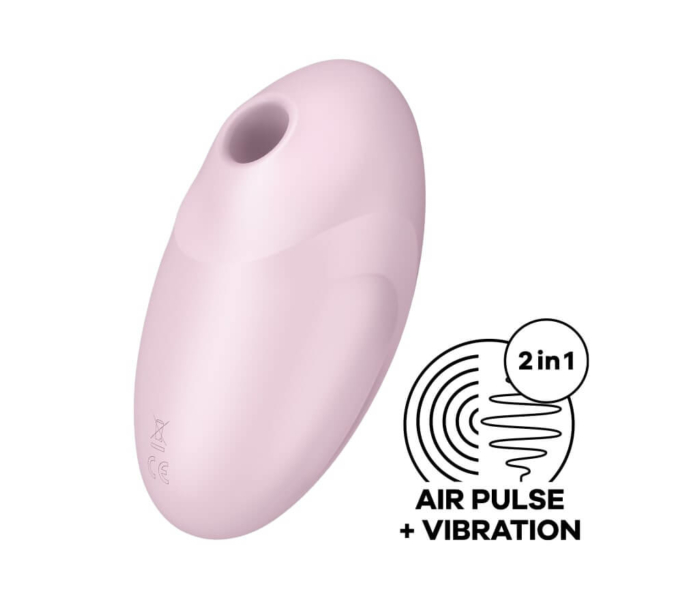 Satisfyer Vulva Lover 3 - akkus, léghullámos csiklóizgató vibrátor (pink) - 10