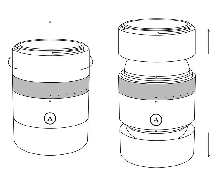 Arcwave Voy - szorító-forgó maszturbátor férfiaknak (fekete) - 14