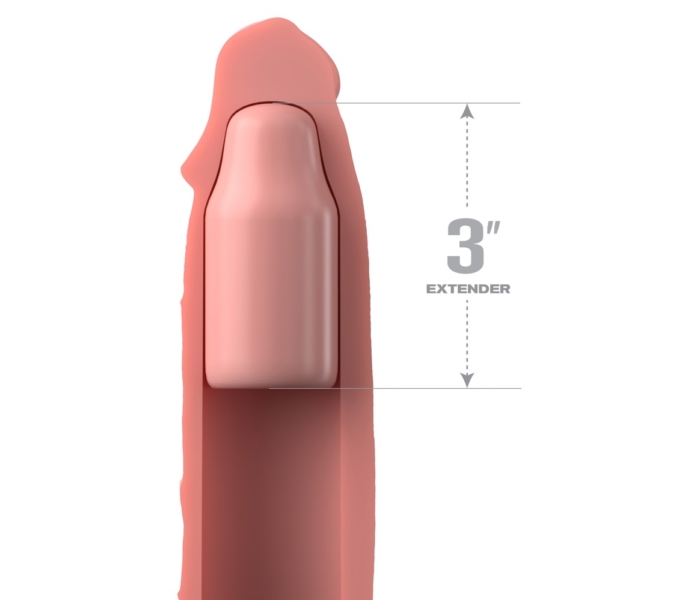 X-TENSION Elite 3 - méretre vágható péniszköpeny (natúr) - 3