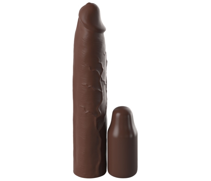 X-TENSION Elite 3 - méretre vágható péniszköpeny (barna) - 2