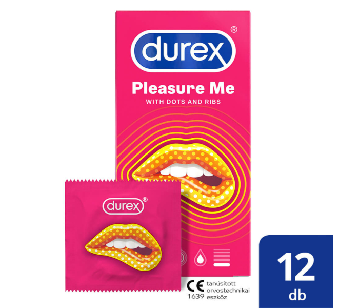 Durex Emoji PleasureMe - bordás-pontozott óvszer (12db) - 3
