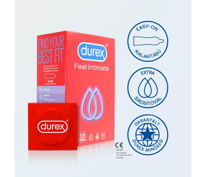 Durex Feel Intimate - vékonyfalú óvszer (18db) - 5