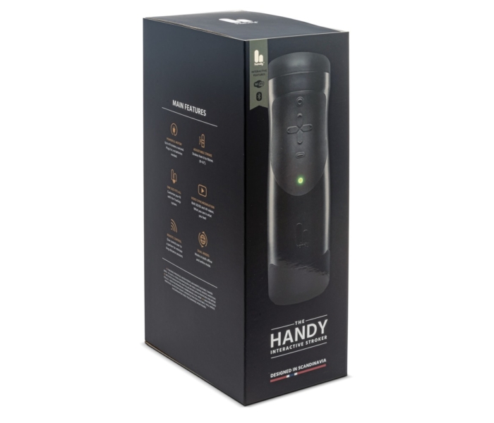 The Handy 1.1 - okos, hálózati, VR maszturbátor (fekete) - 4