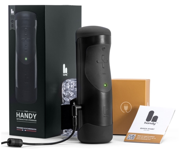 The Handy 1.1 - okos, hálózati, VR maszturbátor (fekete) - 6