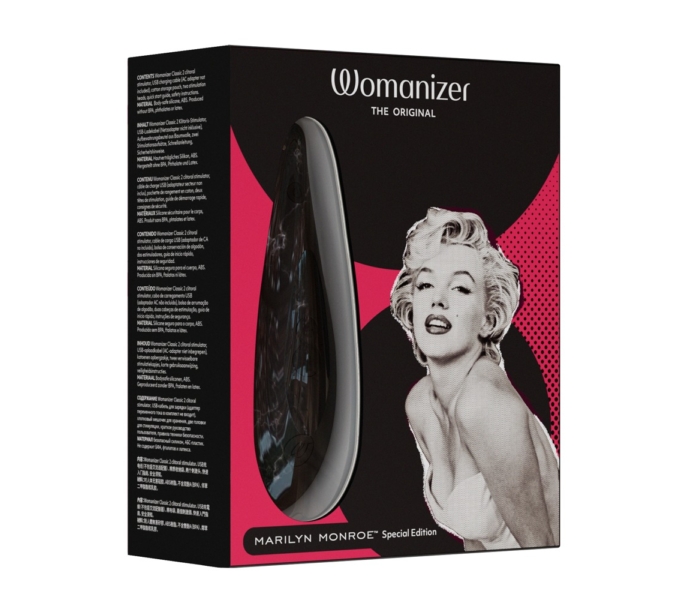 Womanizer Marilyn Monroe Special - akkus csiklóizgató (fekete) - 5