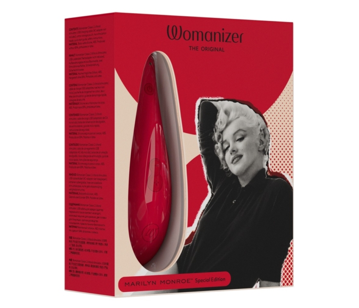 Womanizer Marilyn Monroe Special - akkus csiklóizgató (piros) - 5