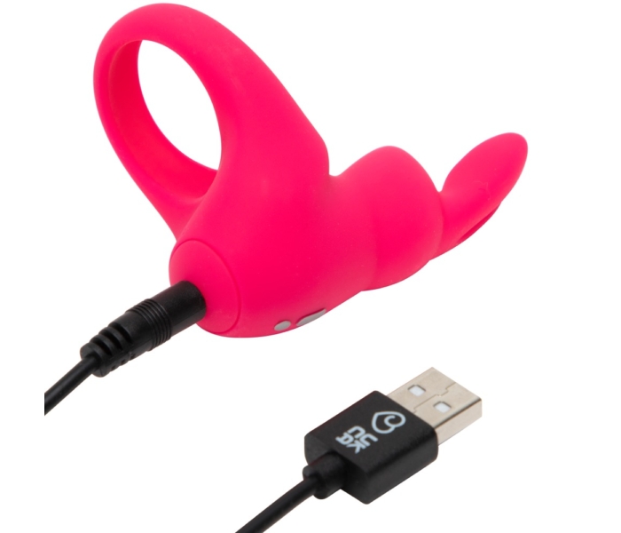 Happyrabbit Cock - akkus vibrációs péniszgyűrű (pink) - 3