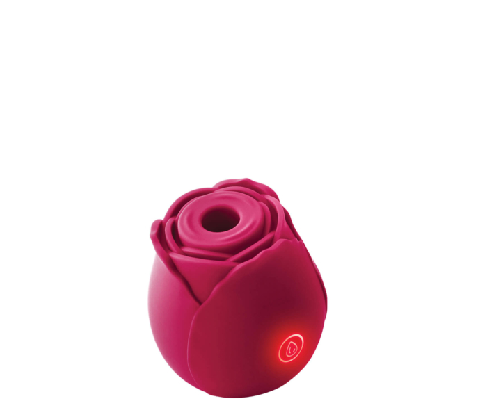 Inya The Rose - akkus, léghullámos rózsa csikló vibrátor (piros)