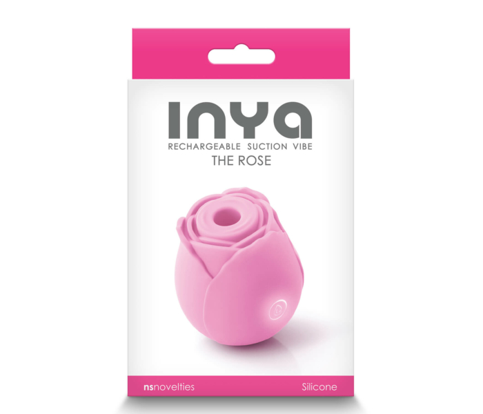 Inya The Rose - akkus, léghullámos rózsa csikló vibrátor (pink) - 4