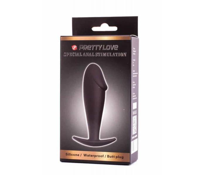 Pretty Love Anal Stimulation Plug - anál dildó (fekete) - 3