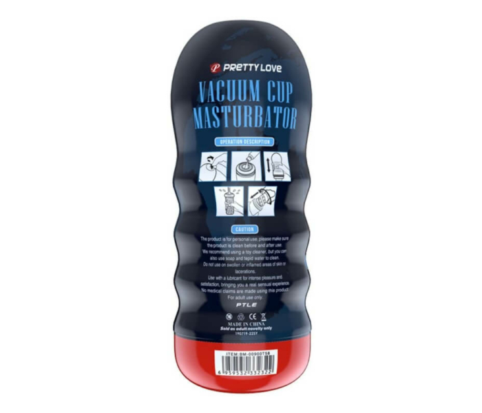 Pretty Love Vacuum Cup - élethű műpunci maszturbátor (natúr) - 4