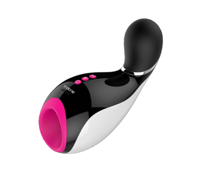 Nalone Oxxy - okos vibráló kényeztető ajkak (fekete-pink-fehér) - 4
