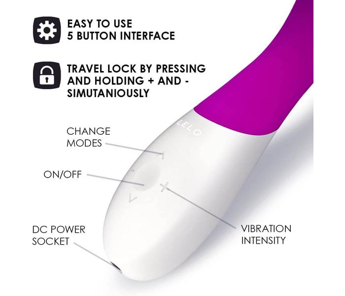 LELO Mona Wave - vízálló G-pont vibrátor (lila) - 9