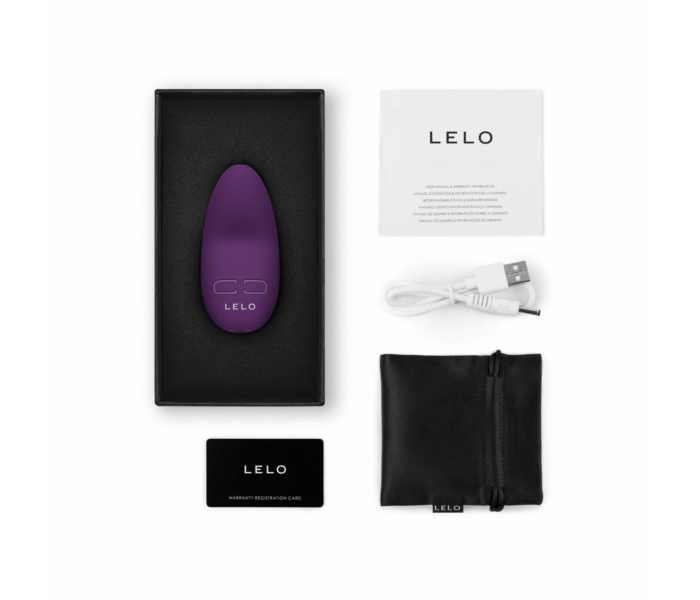 LELO Lily 3 - akkus, vízálló csikló vibrátor (sötét lila) - 2