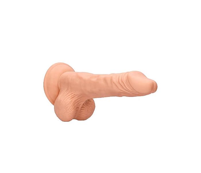 RealRock Dong 10 - élethű, herés dildó (25cm) - natúr - 7