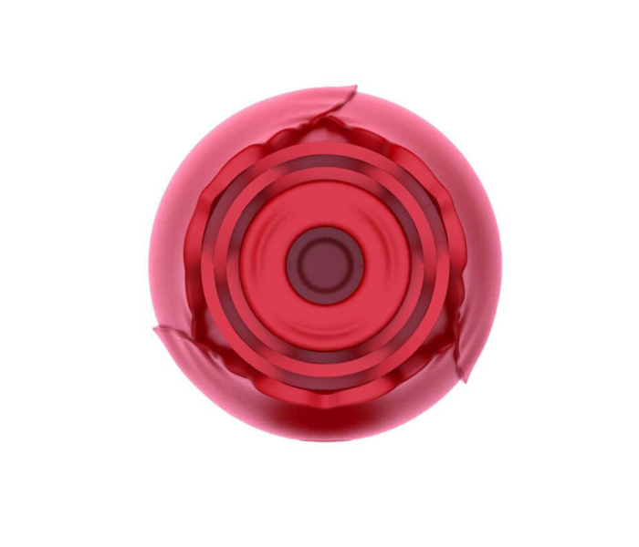 ÜNIHÖRN Redrose - akkus, léghullámos rózsa csikló vibrátor (piros) - 8