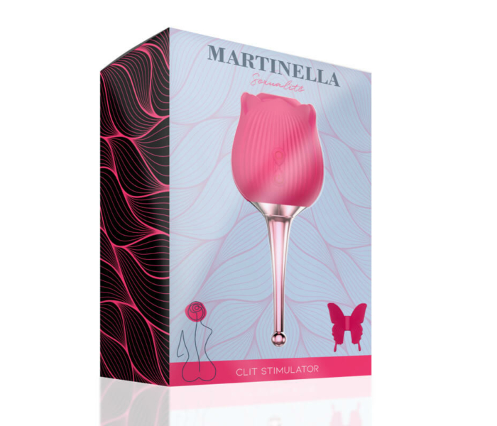 MARTINELLA Rose - akkus, nyelves 2in1 csiklóvibrátor (pink) - 2