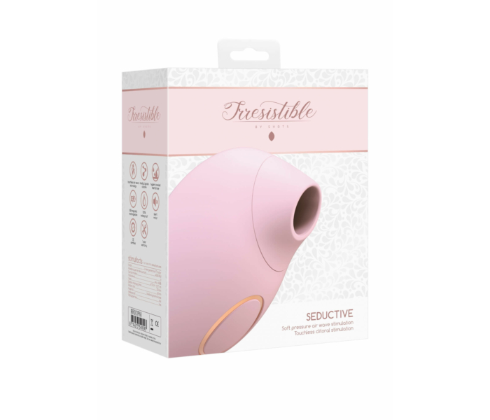 Irresistible Seductive - akkus, vízálló csiklóizgató (pink) - 11