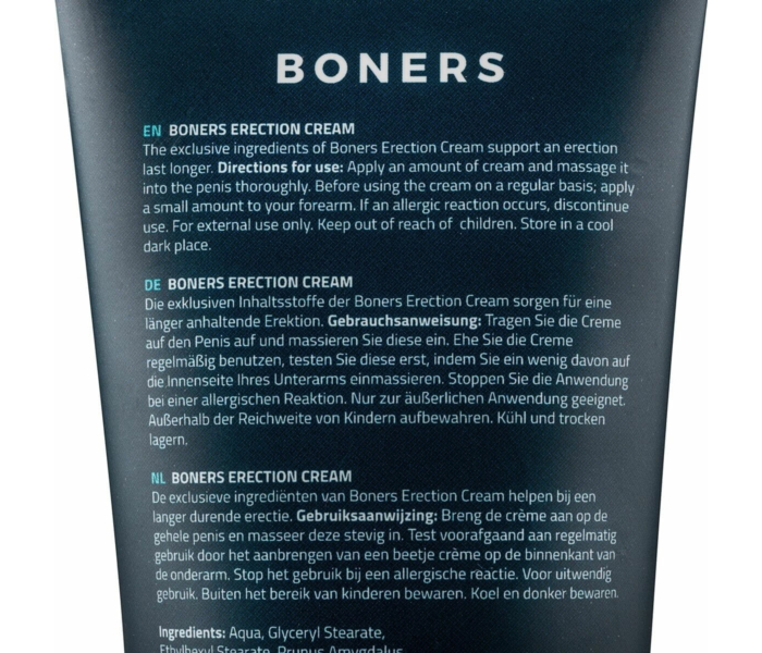 Boners Erection - stimuláló intim krém férfiaknak (100ml) - 4