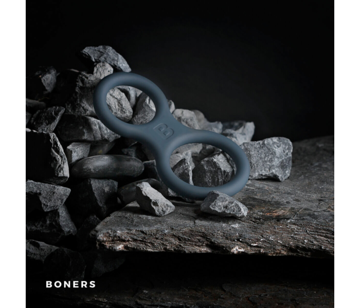 Boners Classic - pénisz- és heregyűrű egyben (szürke) - 3