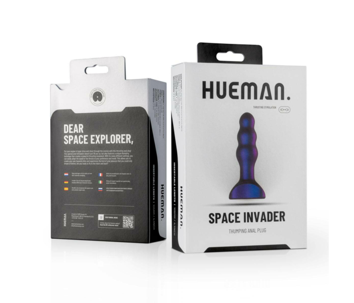 Hueman Space Inveder - akkus, vízálló anál vibrátor (lila) - 9