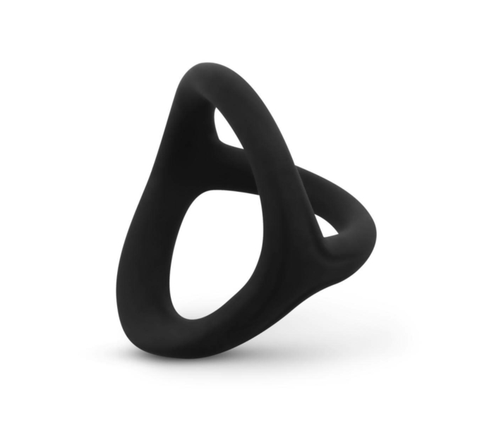 Easytoys Desire Ring - rugalmas pénisz- és heregyűrű (fekete) - 5