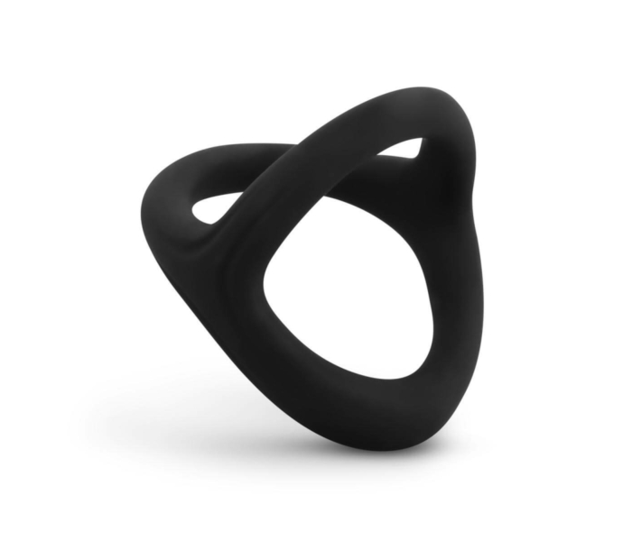 Easytoys Desire Ring - rugalmas pénisz- és heregyűrű (fekete) - 6