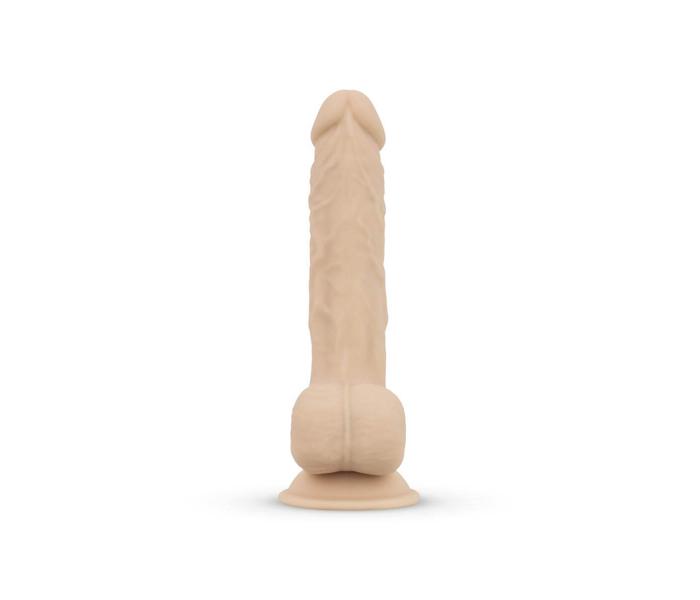 Real Fantasy Quentin - tapadótalpas, élethű dildó (24cm) - natúr - 6
