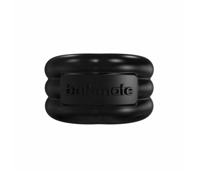 Bathmate Vibe Ring Stretch - akkus, vibrációs here- és péniszgyűrű (fekete) - 2
