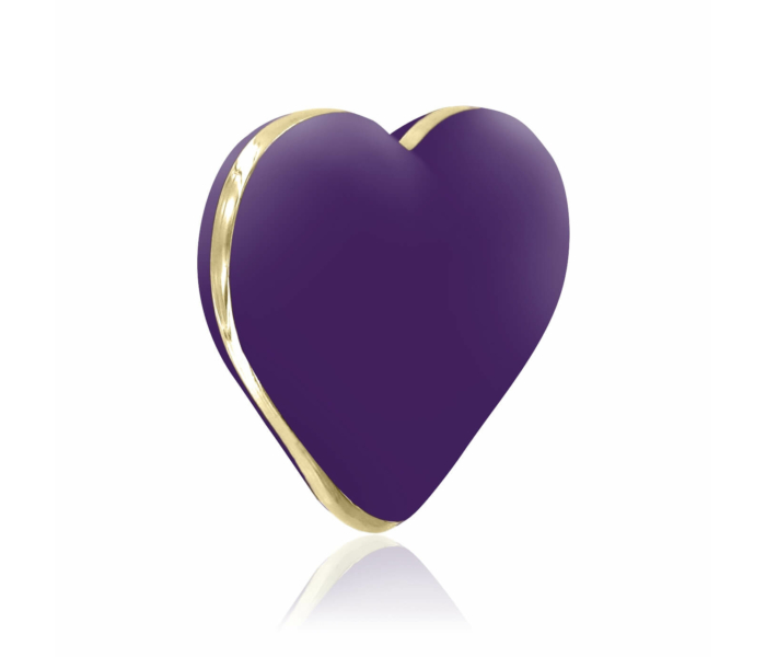 RS Icons Heart - akkus csikló vibrátor (lila) - 2