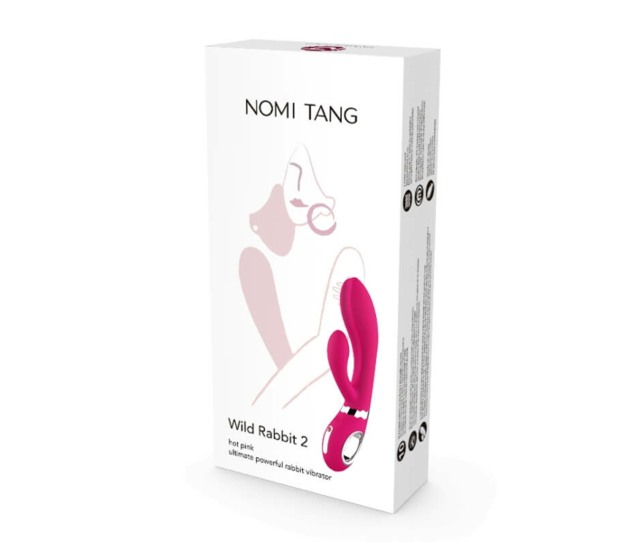 Nomi Tang Wild Rabbit 2 - akkus, csiklókaros G-pont vibrátor (pink) - 5