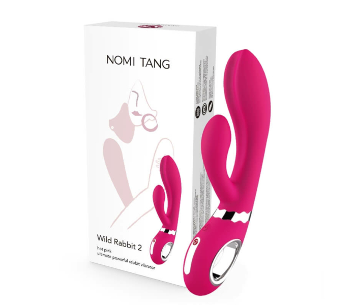 Nomi Tang Wild Rabbit 2 - akkus, csiklókaros G-pont vibrátor (pink) - 7