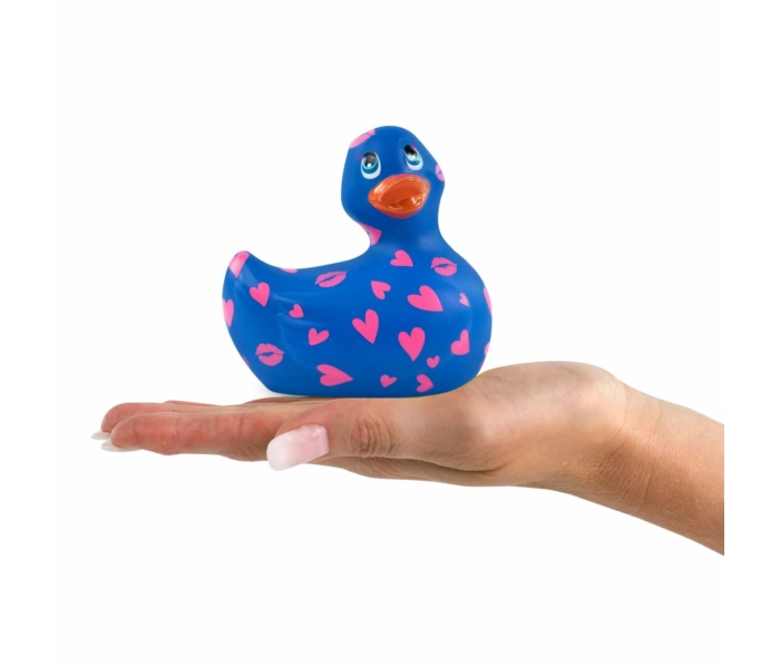 My Duckie Romance 2.0 - szíves kacsa vízálló csiklóvibrátor (kék-pink) - 2