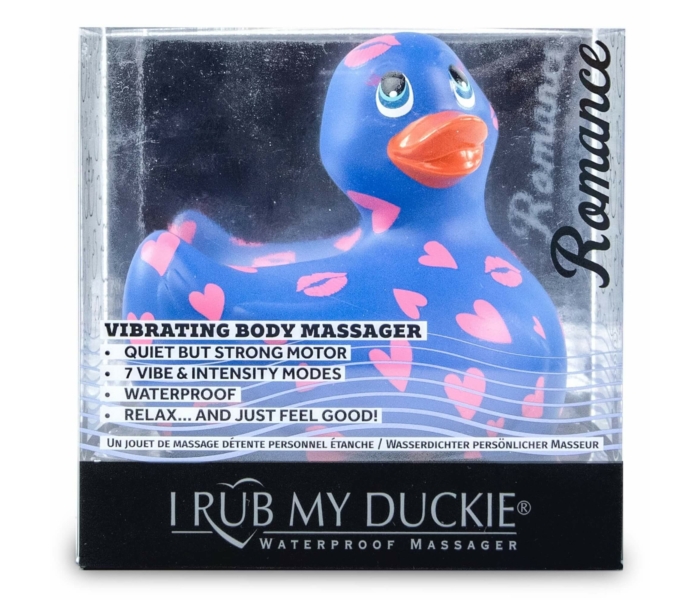 My Duckie Romance 2.0 - szíves kacsa vízálló csiklóvibrátor (kék-pink) - 4