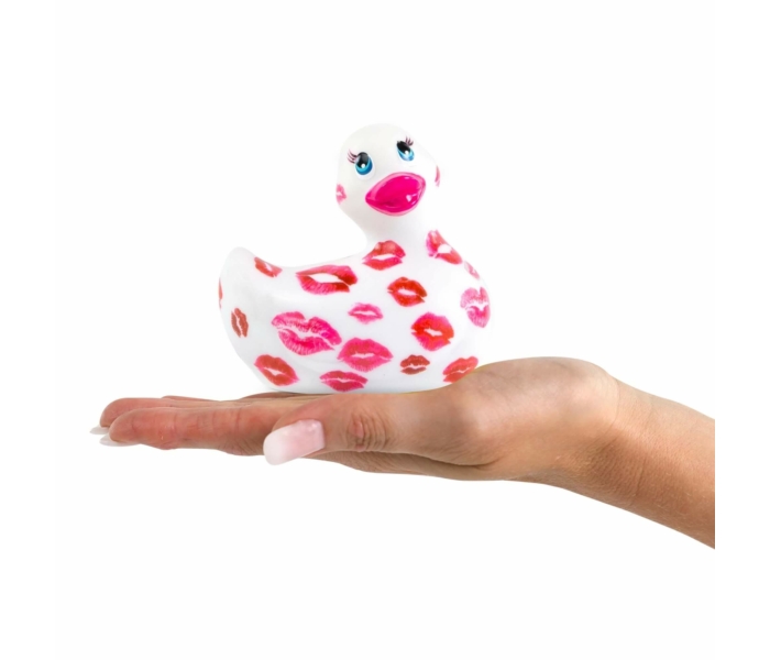 My Duckie Romance 2.0 - csókos kacsa vízálló csiklóvibrátor (fehér-pink) - 2